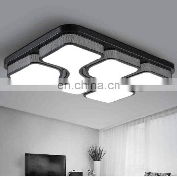 Atmospheric LED ceiling lamp warm dimmable rectangular lights for bedroom study room