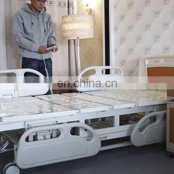 Single Cranks Folding Medical Clinic Metal Adjustable Manual Nursing Patient Hospital Bed