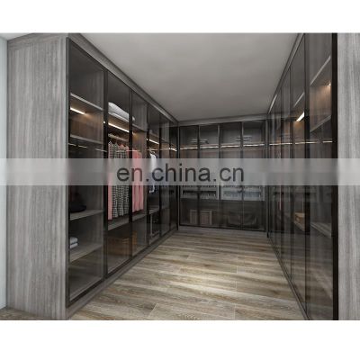 Mirrored sliding door wardrobes Modern design dressing room wardrobe for bedroom