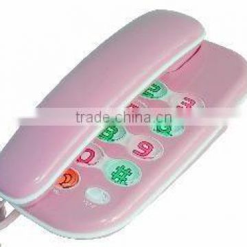 pink cute trimline corded telephone