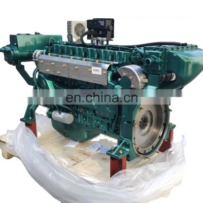 High quality water cooled Sinotruk WD615.67C series 176kw 1800rpm diesel marine engine for boat