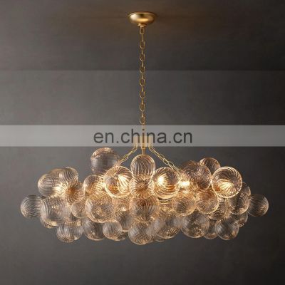 New modern chandeliers & hanging lamps 2024  led luxuriant chandeliers & light fixturesbubble glass bar living room