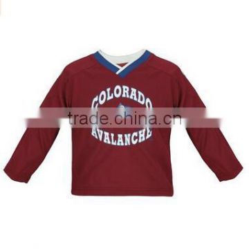 New products 2016 custom children hockey jersey for wholesales