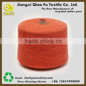 regenerated cotton carded weaving yarn with cheap price