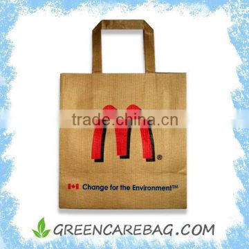 eco friendly brown paper shopping bag