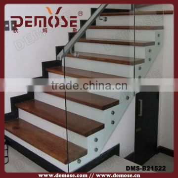 glass stairs fixing/tempered glass/stairs treads