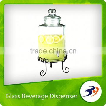 Alibaba China 4l glass berverage dispenser jar