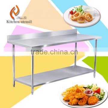Whole assembled 1.2M CE approved stainless steel kitchen working table bench good sale unique design