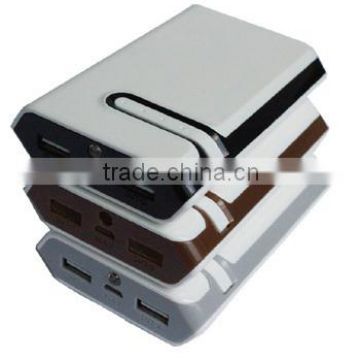 Best price for dual USB Outputs power bank 6000/6600/7800mah OEM available customized colors charger
