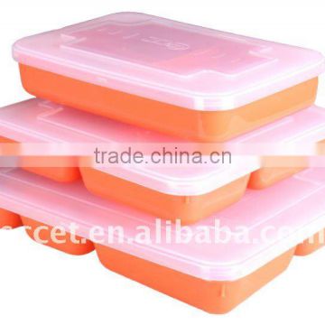 Orange color disposable food tray, large rectangular tray(Large/Medium/Small)
