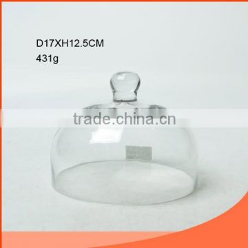 Elegant transparent glass Cake cover wholesale