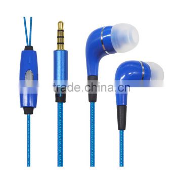 Colorful glowing earphone, high quality shining earphone headphones free sample sports earphone earbuds