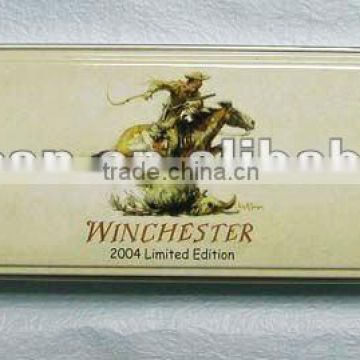 Custom Made Rectangular-shaped Glossy Printed Gift Tin Box Knife Tin Box Factory Supply Metal Tin Box