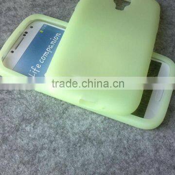 Glow in the dark Silicon skin cover for Samsung I9500 Galaxy S4 S 4, competitive price