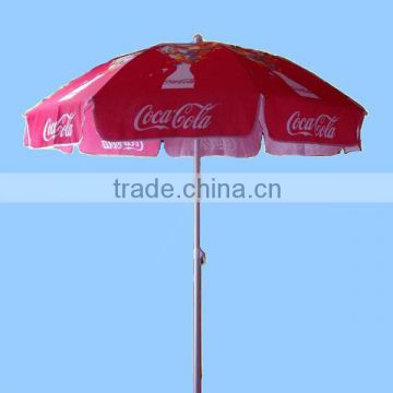 red straw parasol