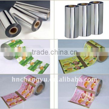 Metallized CPP films for food package (heat-sealable)