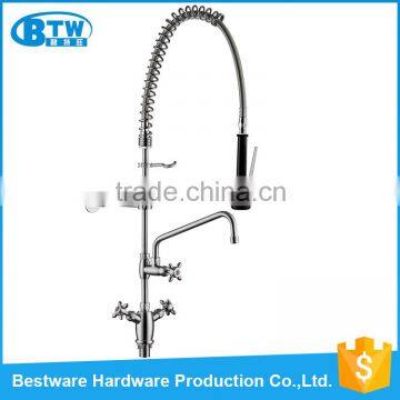 Wholesale OEM&ODM UPC Approve Stainless Steel 304 Dual Handle Deck Mounted faucet long handle