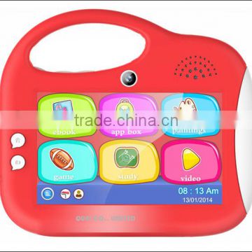 Hot Selling 5 inch kids learning tablet with Rockchip 2926 single core Cortex A9 1.3GHz 800*480 Pixels HD Screen C