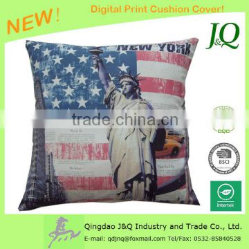 Photo Print Statue of Liberty Cushion Cover