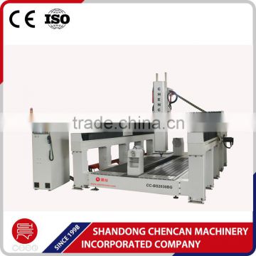 Jinan 3D CNC Foam Cutting Machine CNC Router foam CNC Machine with Big Rotary