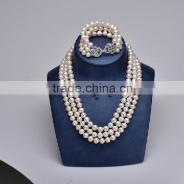 Classic design natural freshwater pearl necklace,wholesale pearl jewelry