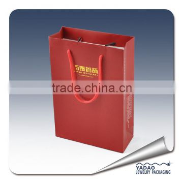 High end promotional cheap logo shopping bags with custom logo printed on sale