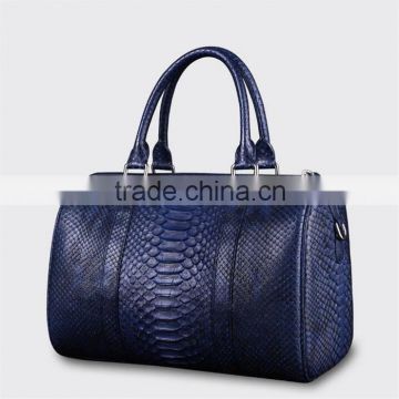 OEM Men's High End Real Python Snakeskin Leather Travel Duffle Bag for Clothes Storage