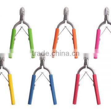 2016 Stainless steel cuticle nipper with silicon handle
