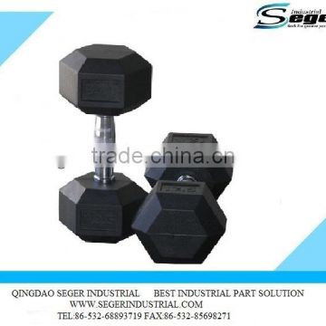 Rubber coated Hex Dumbbell
