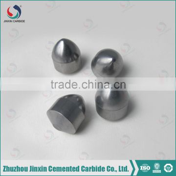 Tungsten carbide button as base of PDC drill bit cutter