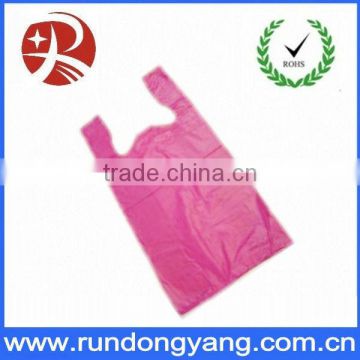 durable hard handle full colour printing plastic t shirt bag