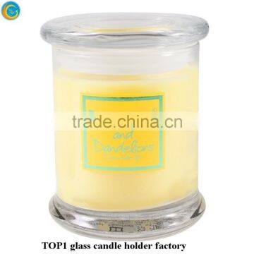 Medium Jar Glass Candlestick Holders