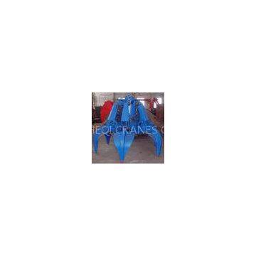 Hydraulic Blue Peel Grab Bucket / Grab Crane For Garbage Burning Processing