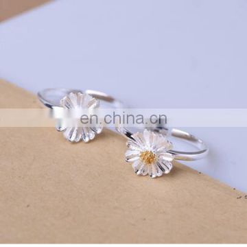 S925silver daisy flower ring fashion female ring China suppliers