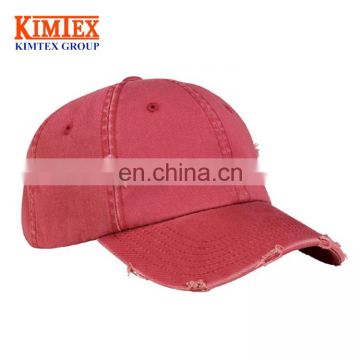 2017 Custom hot sale plain distressed baseball cap