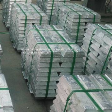 zinc  alloy ingot cheap,high quality 99.995