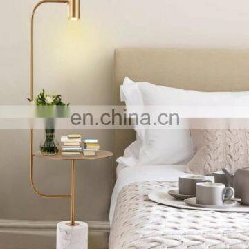 Modern unique design golden floor lamps for living room and hotel lighting