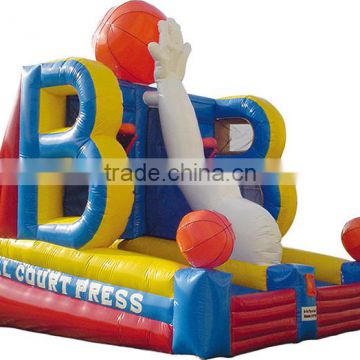 indoor interactive inflatable basketball bound game for promotion