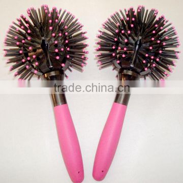Plastic ball hair brush, round hair brush