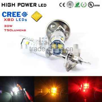 High power White CR 30W LED H1, 1156, 3157, T10, T20, H4, H7, H8, H9, H10, H11 fog light Backup Tail Light Bulb