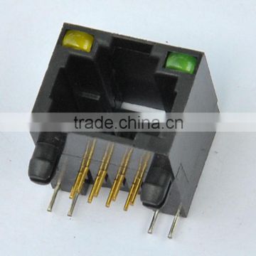 RJ45 PCB connector /socket with LED