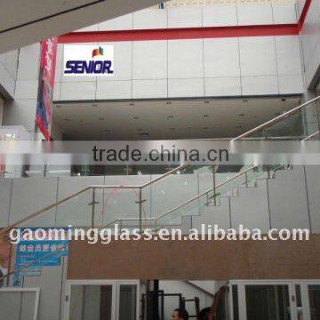 12mm clear laminated glass fence