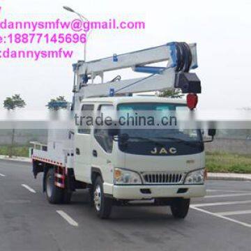 JAC crew cab 3 Knuckle arm 12-16 meter High-altitude Operation Truck