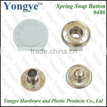 Painted brass snap button