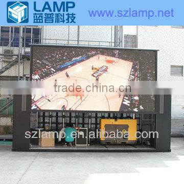 led video screen onto a truck