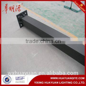 Hot dip galvanized steel square road light pole