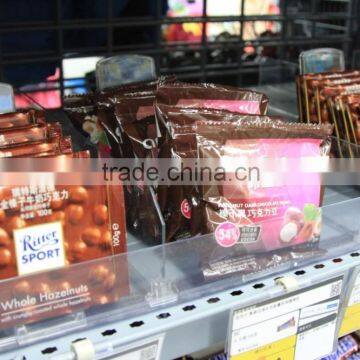 clear plastic pushers dividers for supermarket