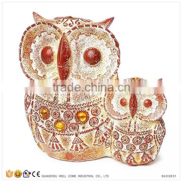 Mother Day Gifts Resin Owl Statues Mom and Son