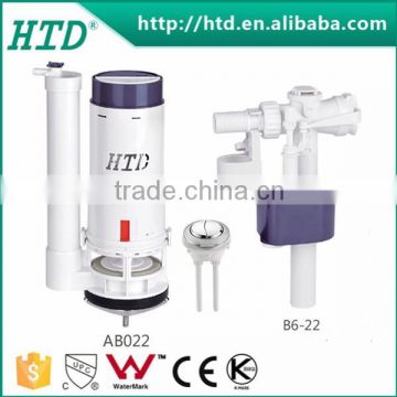 AB022+B6-22 Promotion dual toilet flush valve with side-in fill valve