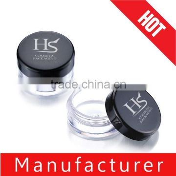 OEM small size black round cosmetic cream jar
